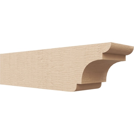 Ekena Millwork 4in. W x 4in. H x 16in. L New Brighton Woodgrain TimberThane Rafter Tail, Primed Tan RFTUR04X04X16NEBRCPR